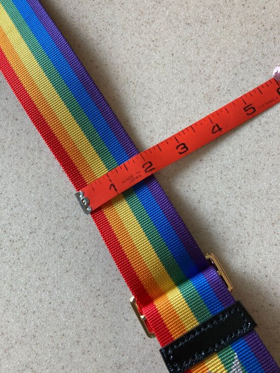 NWT Marc Jacobs Rainbow Stripe Crossbody Bag Strap with Stars and Gold Hardware main image 7